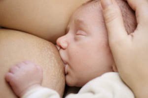 Baby breastfeeding